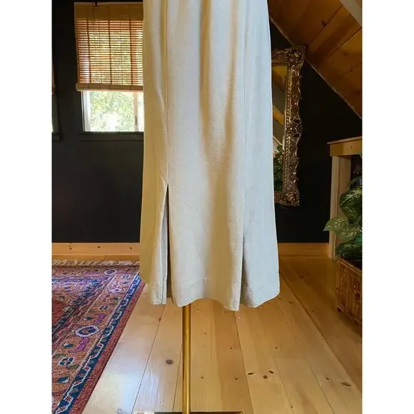 Raw Silk Skirt Midi - Picture 9 of 9